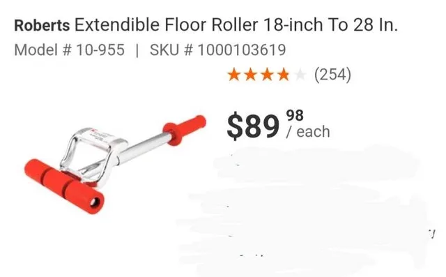 ROBERTS 10-955 EXTENDABLE FLOOR ROLLER image indicator(9)