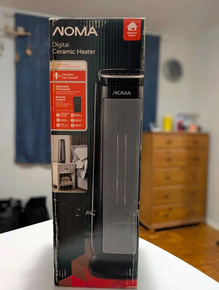 NOMA 1500W Ceramic Tower Space Heater w/ Remote (23-in) image indicator(2)