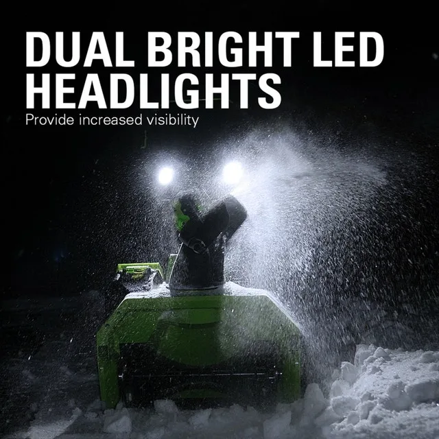 Greenworks 48V Snow Thrower 20" w/ 4AH & Charger image indicator(4)