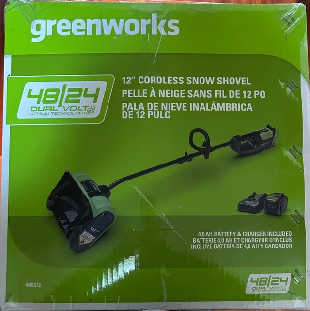 Greenworks 48V Snow Shovel, Thrower Includes Battery image indicator(8)