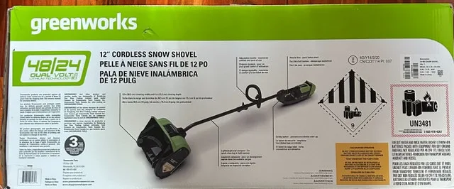 Greenworks 48V Snow Shovel, Thrower Includes Battery image indicator(9)