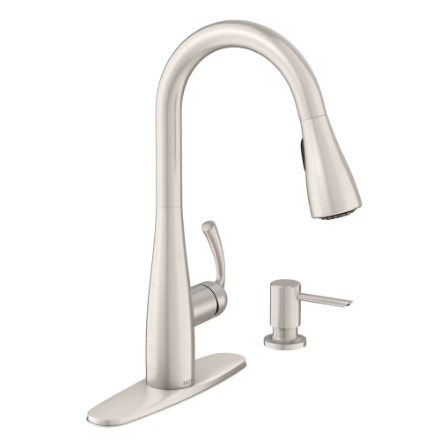 NEW MOEN Essie Kitchen Faucet with Soap Dispenser