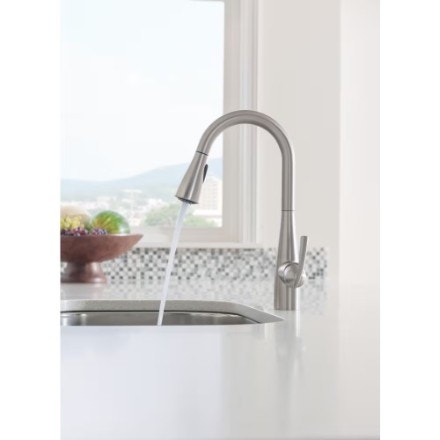 NEW MOEN Essie Kitchen Faucet with Soap Dispenser - photo 2