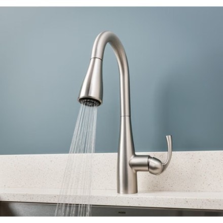 NEW MOEN Essie Kitchen Faucet with Soap Dispenser - photo 4