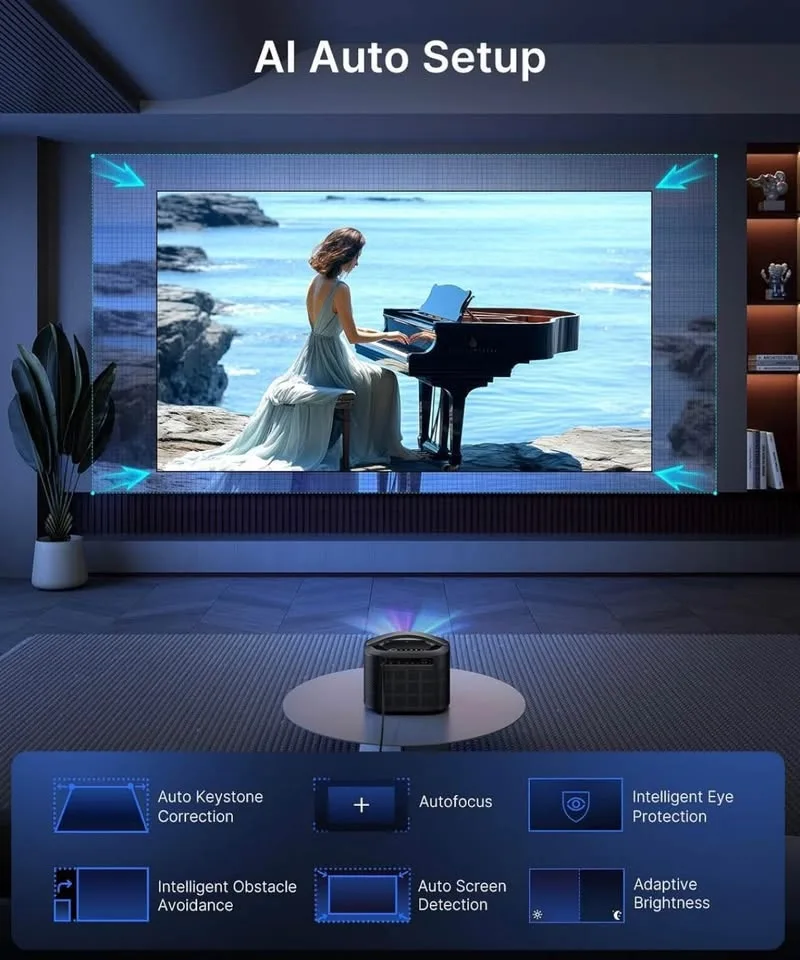 BNIB Nexigo Tri Laser 4K Projector image indicator(7)