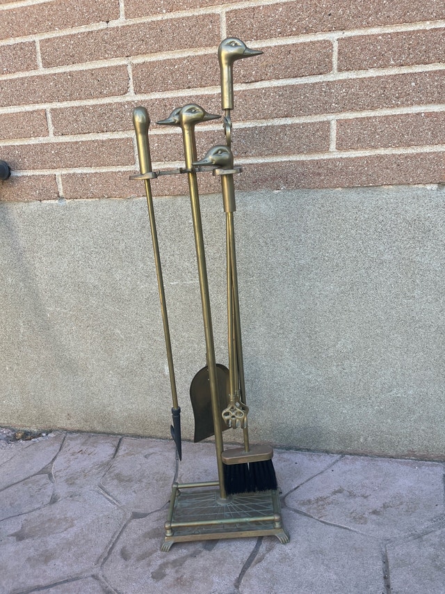 Fireplace poker set