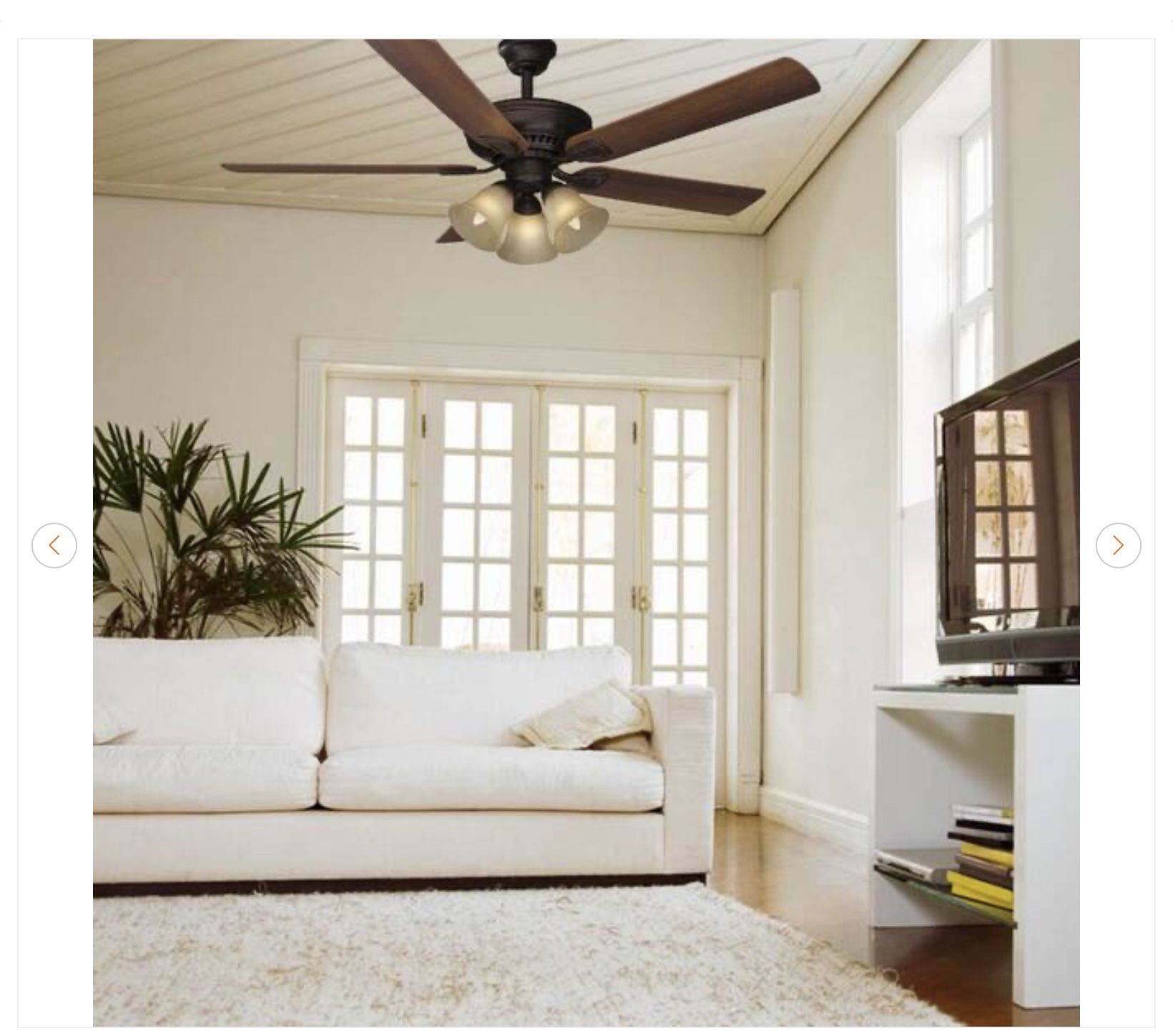 Campbell 52 in. LED Bronze Ceiling Fan - New - photo 3