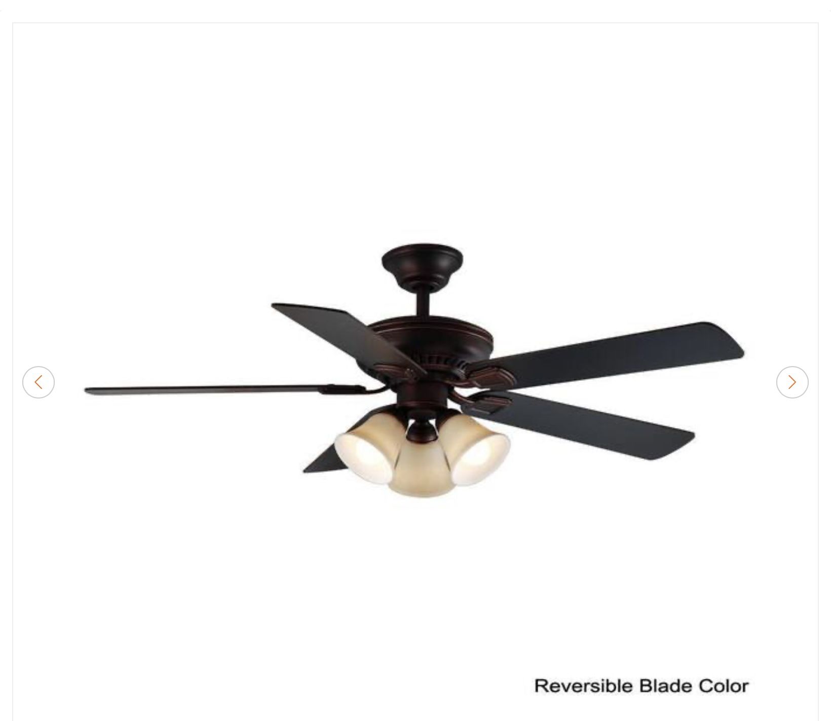 Campbell 52 in. LED Bronze Ceiling Fan - New - photo 4