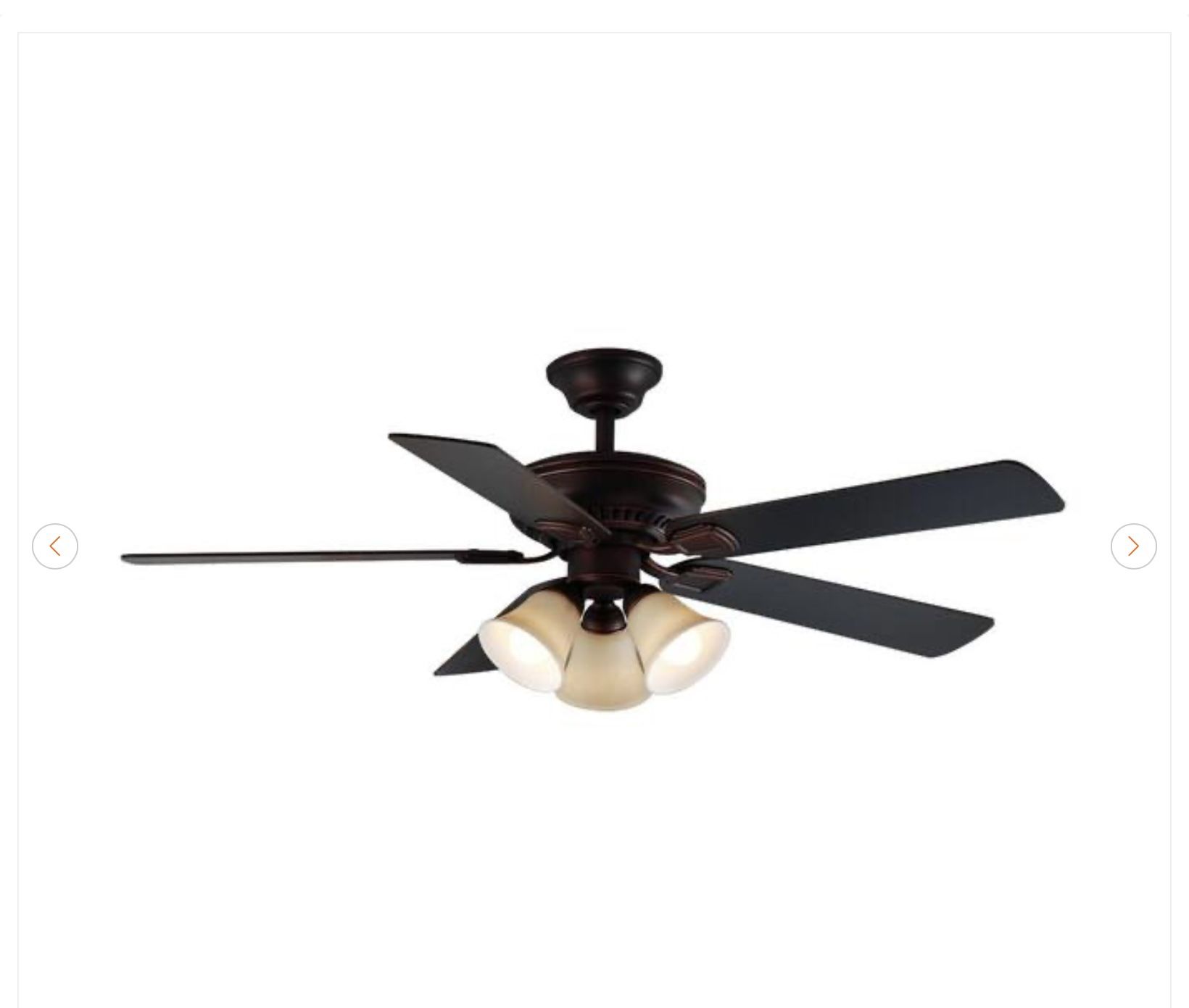 Campbell 52 in. LED Bronze Ceiling Fan - New - photo 5
