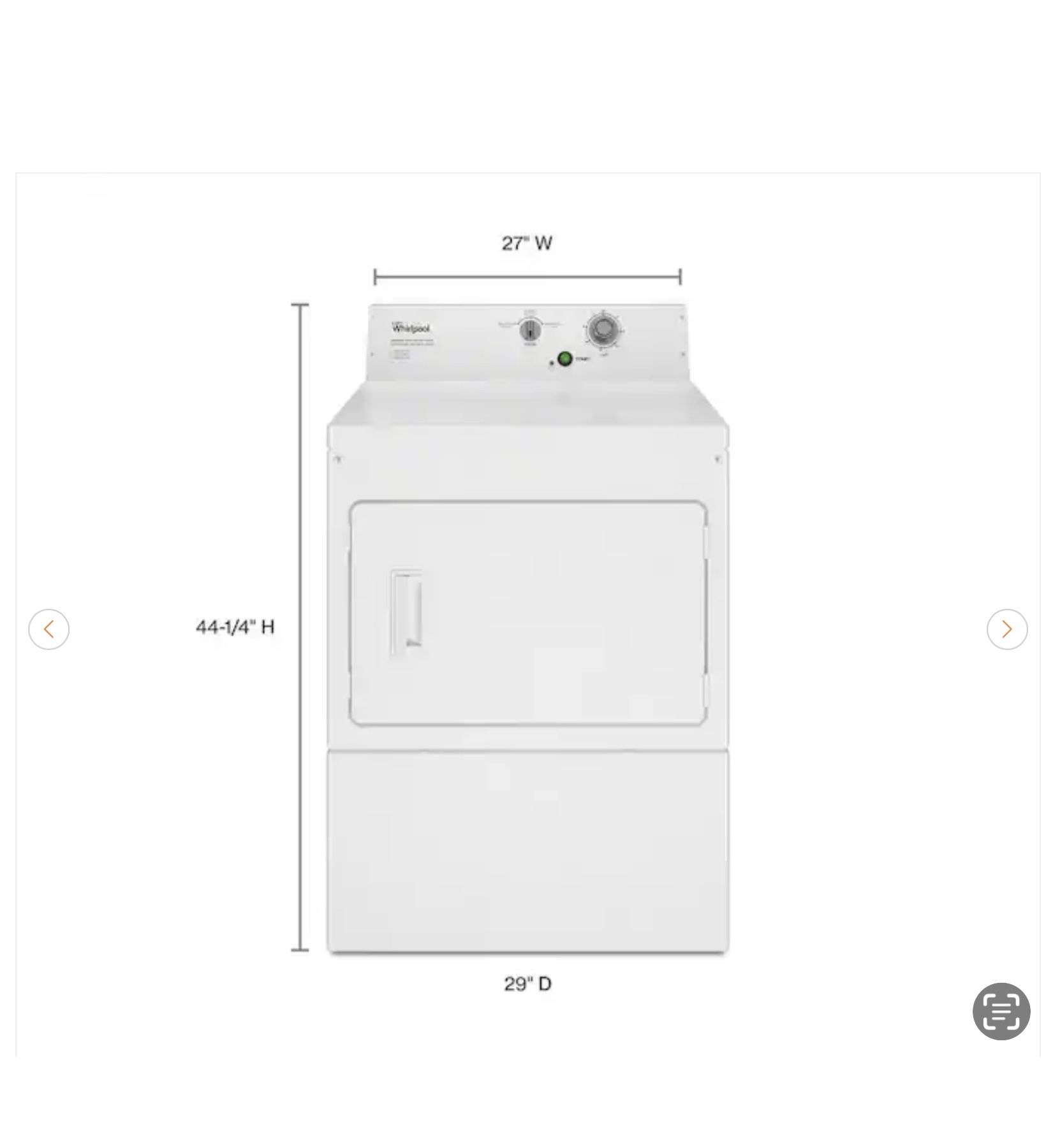 Whirlpool Gas Dryer - NEW - photo 2