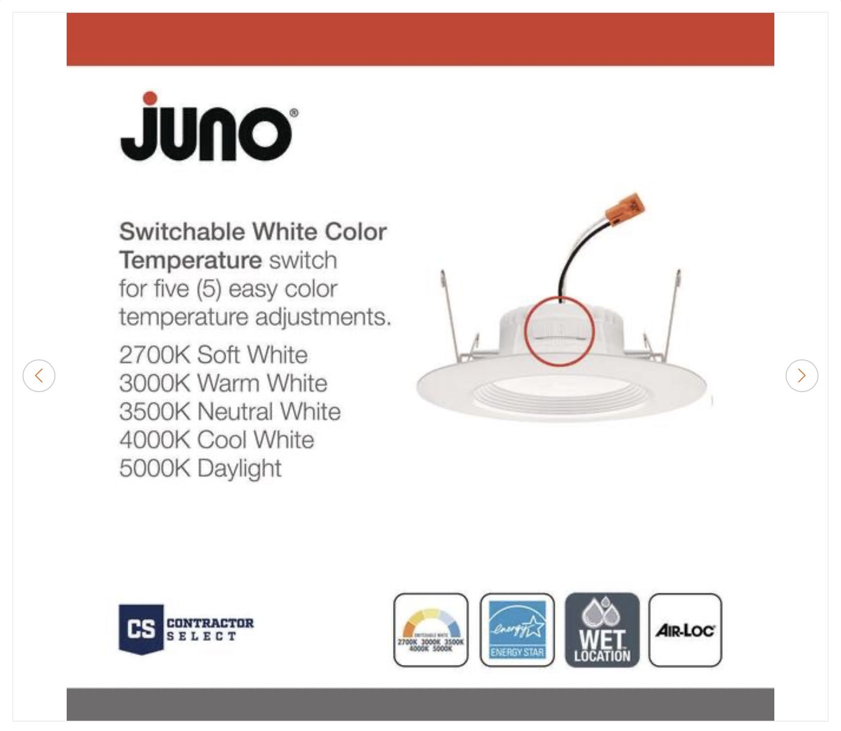 Contractor Select LED Retrofit White Recessed Light - New - photo 4