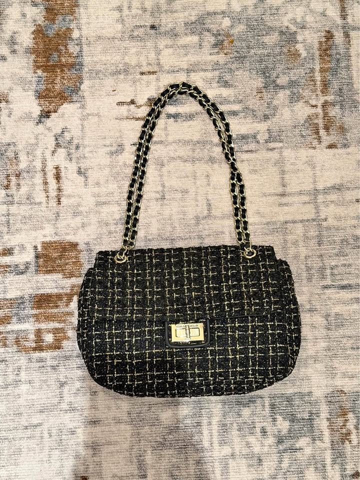 Karl Lagerfeld tweed shoulder bag (Moving Sale)