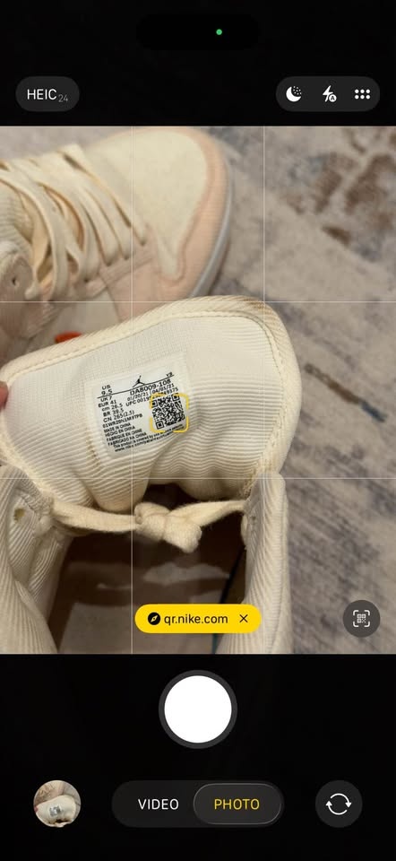 Women’s Air Jordan 1 Mid SE “Corduroy” – Sail/Orange Quartz US9. - photo 3