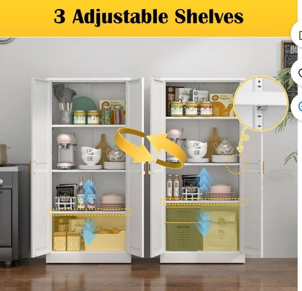 New open box tall metal storage cabinet - photo 3