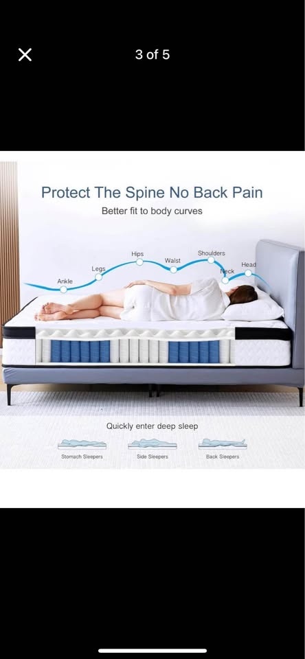 Full Size 10 Inch Memory Foam Hybrid Mattress - photo 3