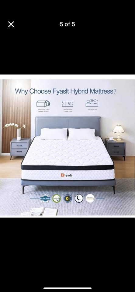Full Size 10 Inch Memory Foam Hybrid Mattress - photo 5