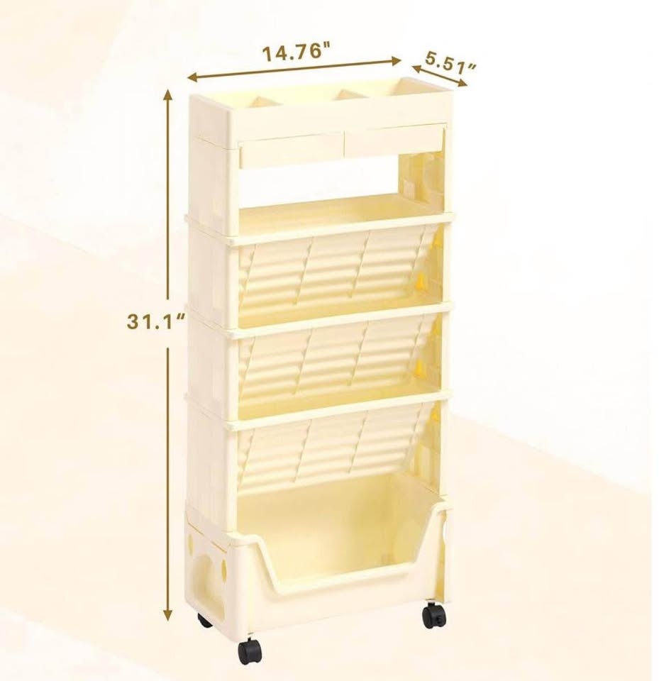 5 Tier Rolling Utility Cart - photo 3