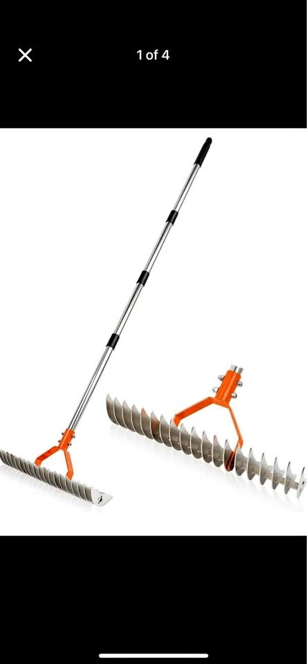 New 15 Inch Wide Dethatcher lawn Rake