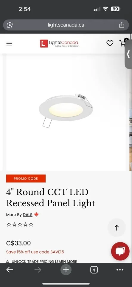 Dimmable 4" pot lights (retail $30 each) $5 each (100 available) image indicator(5)