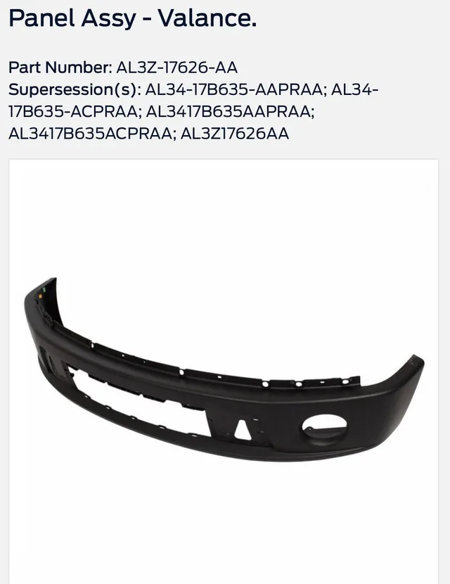 2010 F150 Harley Davidson Bumper Cover image indicator(4)