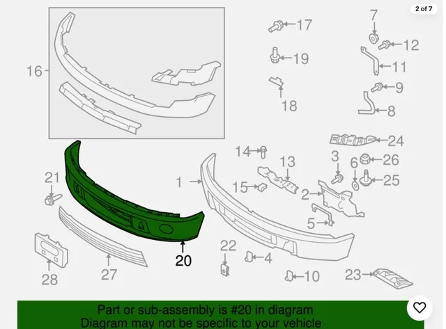 2010 F150 Harley Davidson Bumper Cover image indicator(5)