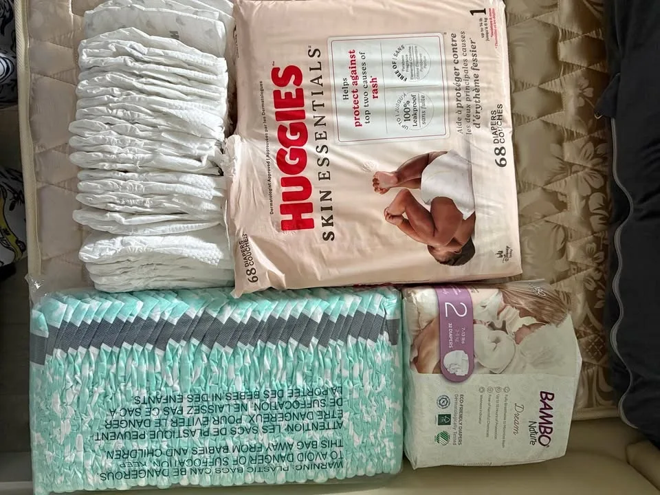 Diapers for sale! Rascals, Bambo Nature and Huggies Skin Essenti