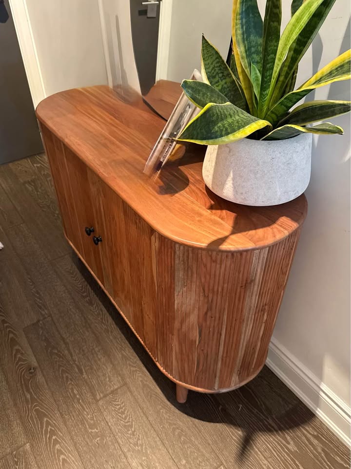 Solid wood entryway console - photo 2