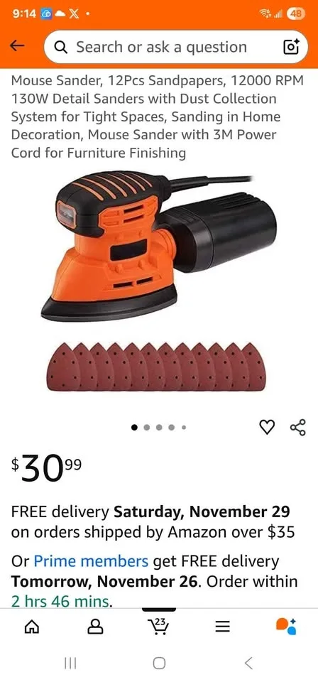 TACKLIFE Mouse/Corner Sander image indicator(4)