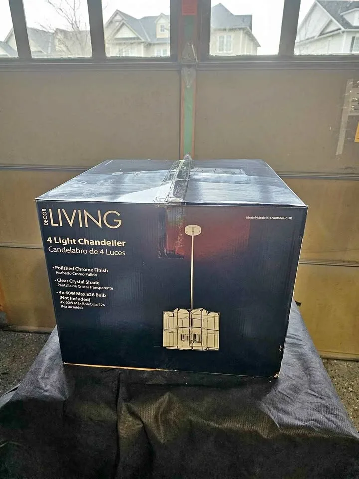 2 New- 4 Light Chandlier