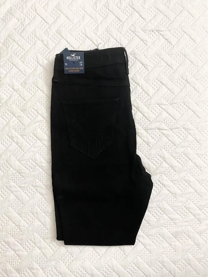 BNT Hollister Curvy Ultra High-Rise Super Skinny Jeans Size 27W image indicator(3)