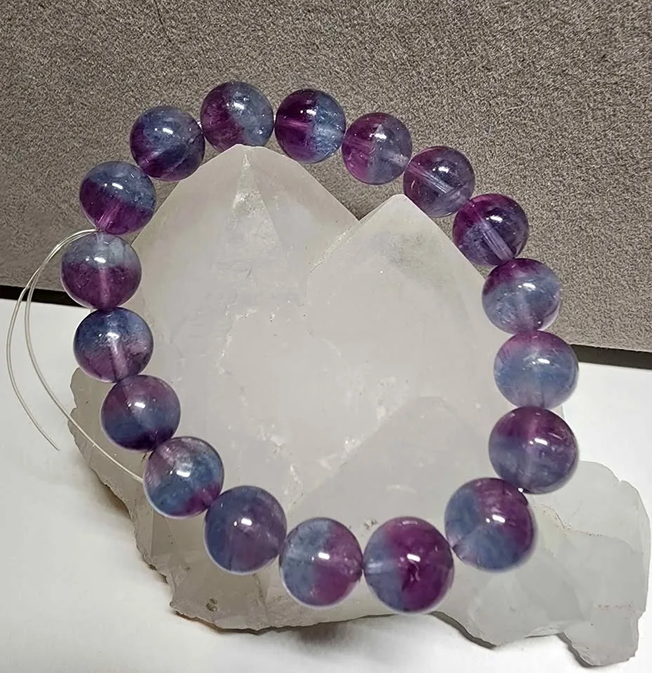 New Natural Mermaid Fluorite crystal bracelet
