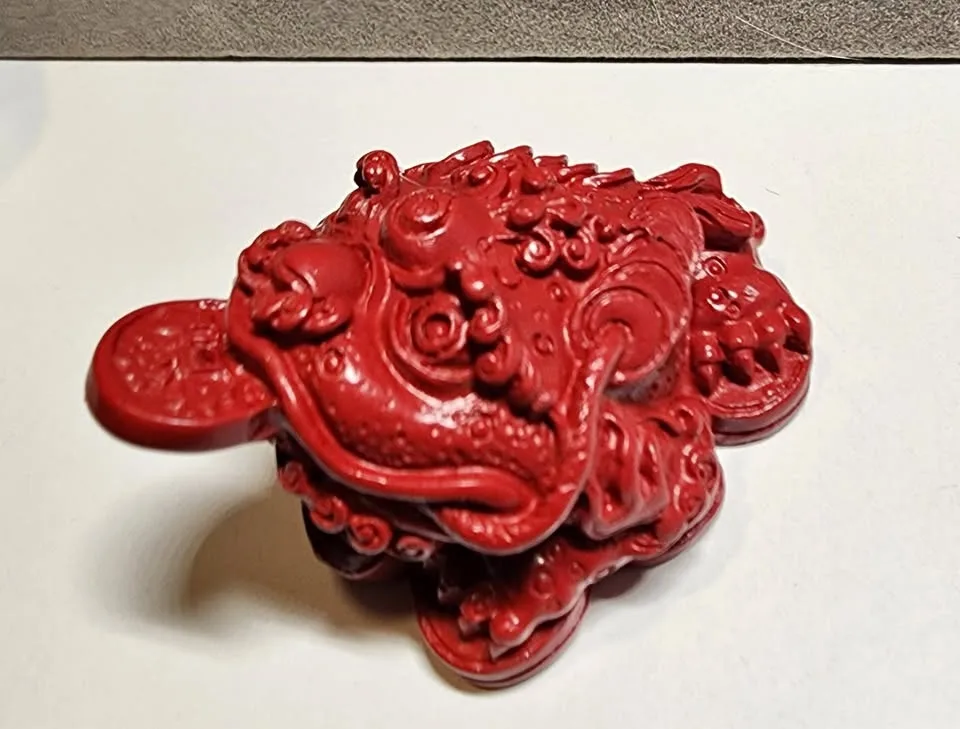 Cinnabar Ornament 硃砂龍龜