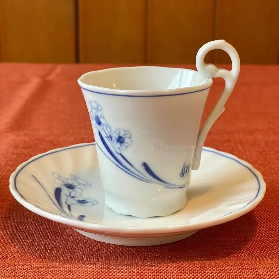 Blue Orchid Cups & Saucers by Tachikichi image indicator(3)
