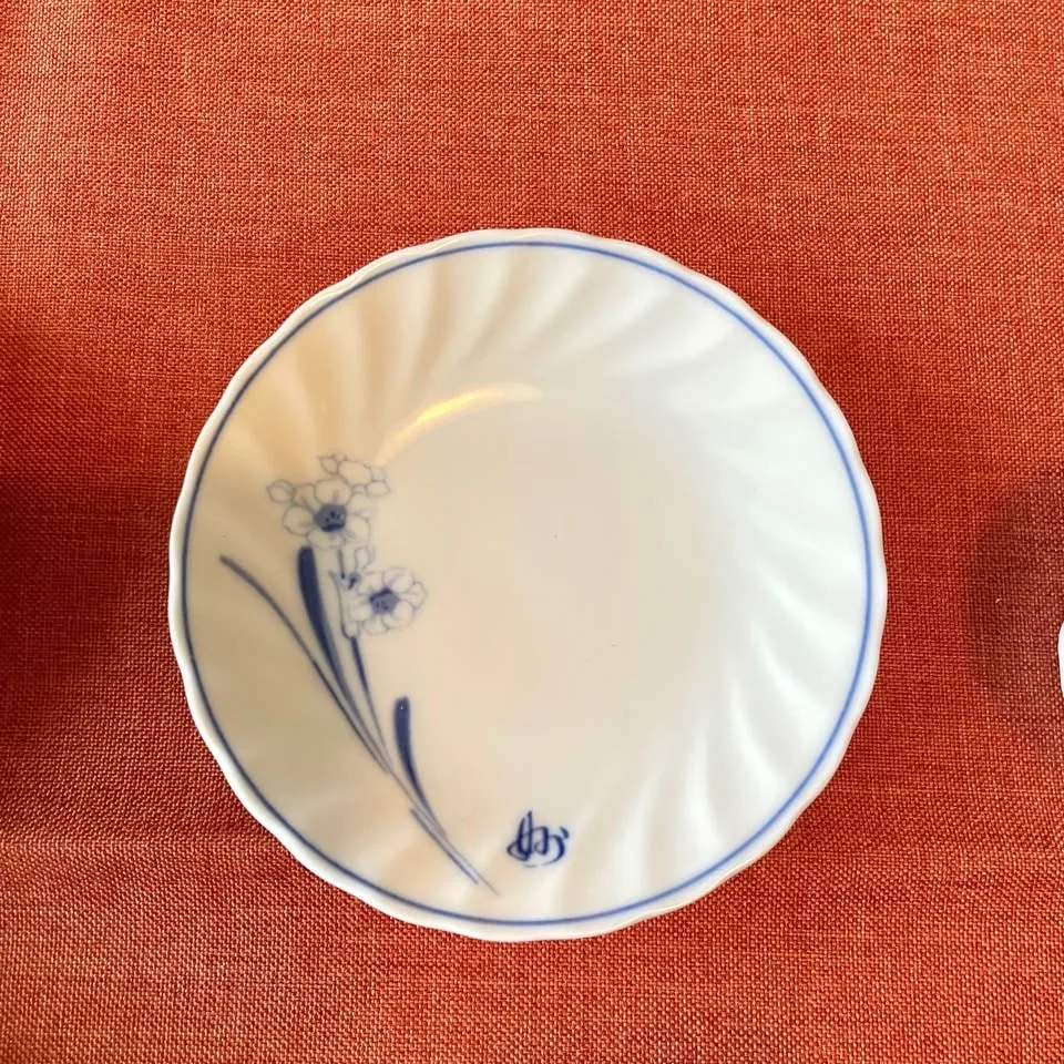 Blue Orchid Cups & Saucers by Tachikichi image indicator(5)