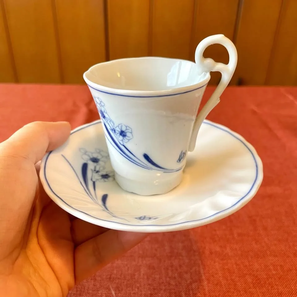 Blue Orchid Cups & Saucers by Tachikichi image indicator(7)