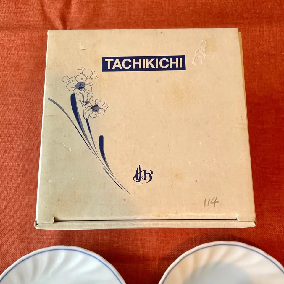 Blue Orchid Cups & Saucers by Tachikichi image indicator(9)