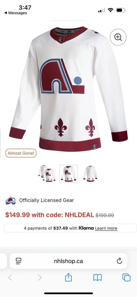 Men's Colorado Avalanche Jersey - Reverse Retro image indicator(6)