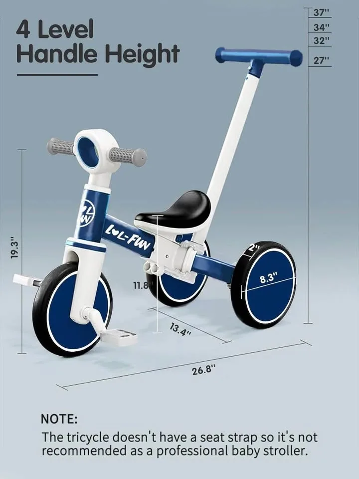 Toddler Tricycle , 5-in-1 Trike & Balance Bike image indicator(4)