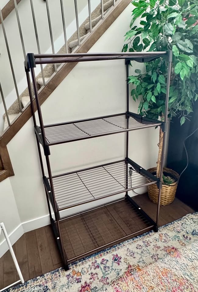 SimpleHouseware 4-Tier Metal Shelving Unit - Bronze - photo 5