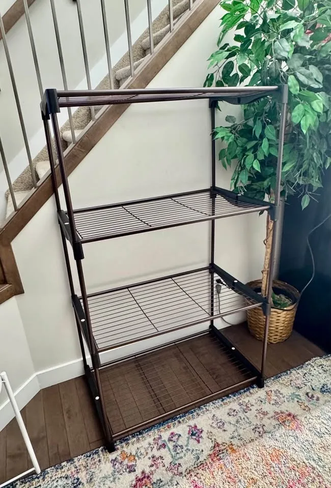 SimpleHouseware 4-Tier Metal Shelving Unit - Bronze image indicator(5)