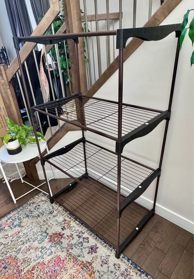 SimpleHouseware 4-Tier Metal Shelving Unit - Bronze image indicator(10)