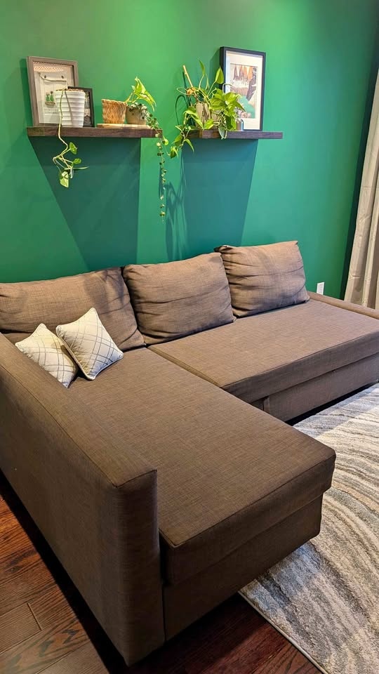 IKEA Friheten Sleeper Sectional Sofa (Brown colour)