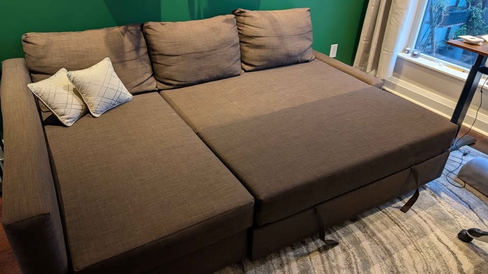 IKEA Friheten Sleeper Sectional Sofa (Brown colour) - photo 2
