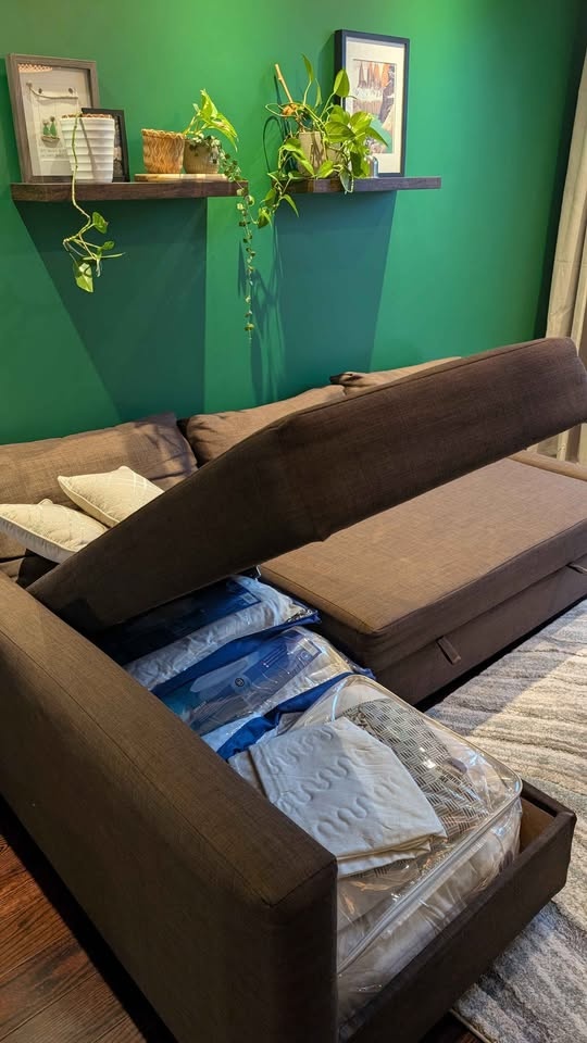 IKEA Friheten Sleeper Sectional Sofa (Brown colour) - photo 3