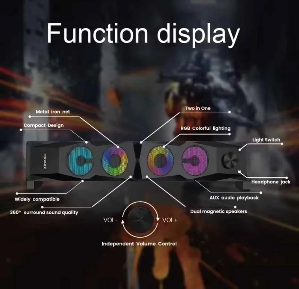 Coomaer gaming speaker image indicator(4)