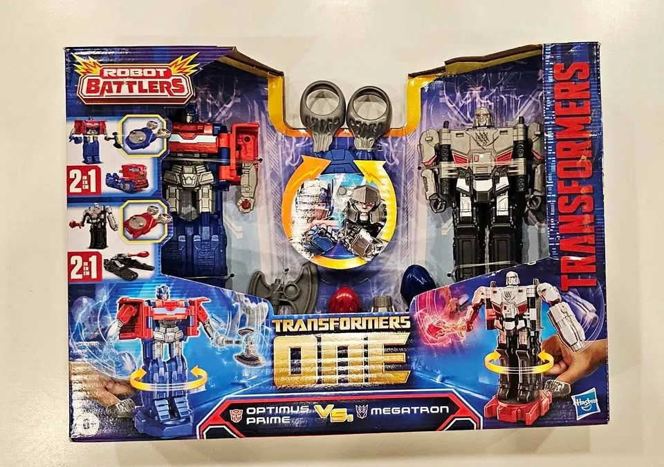 TRANSFORMERS ONE ROBOT BATTLERS OPTIMUS PRIME VS MEGATRON