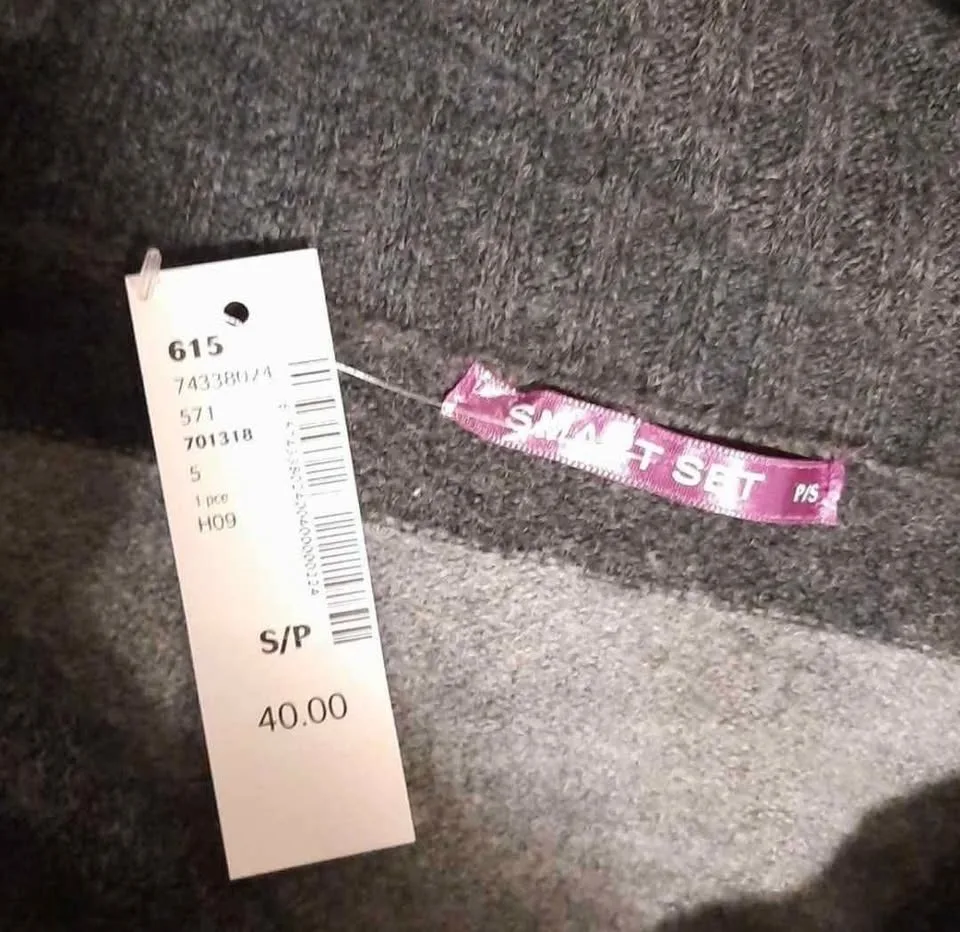 Smart Set Women's Long Striped Sweater (size S) image indicator(3)