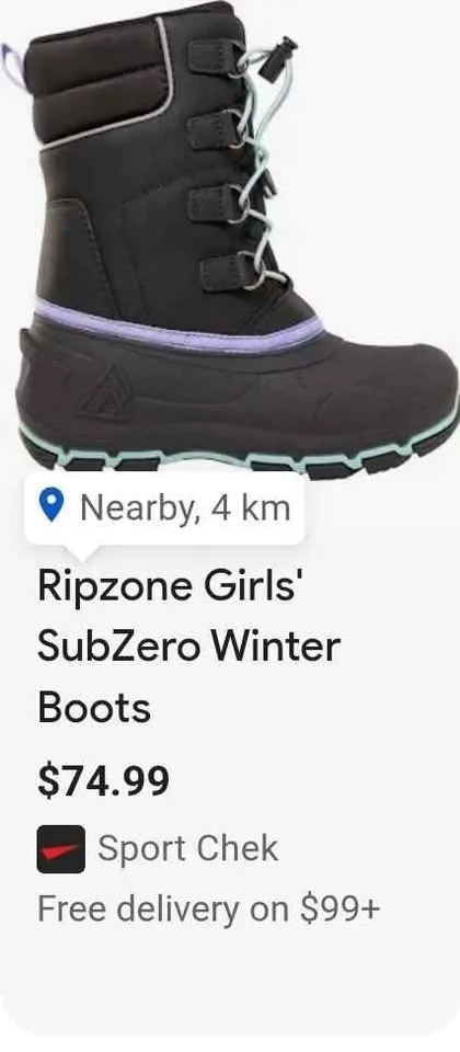 Kids winter boots size 11T image indicator(5)