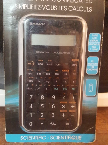Sharp Scientific Calculator EL-501XB NEW, SEALED