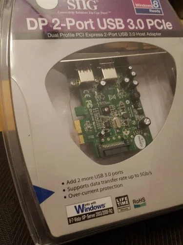 2-Port USB 3.0 PCIe Dual Profile PCI Express USB 3.0 Host Adapte